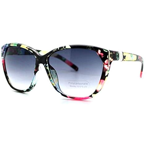 women's flower sunglasses.